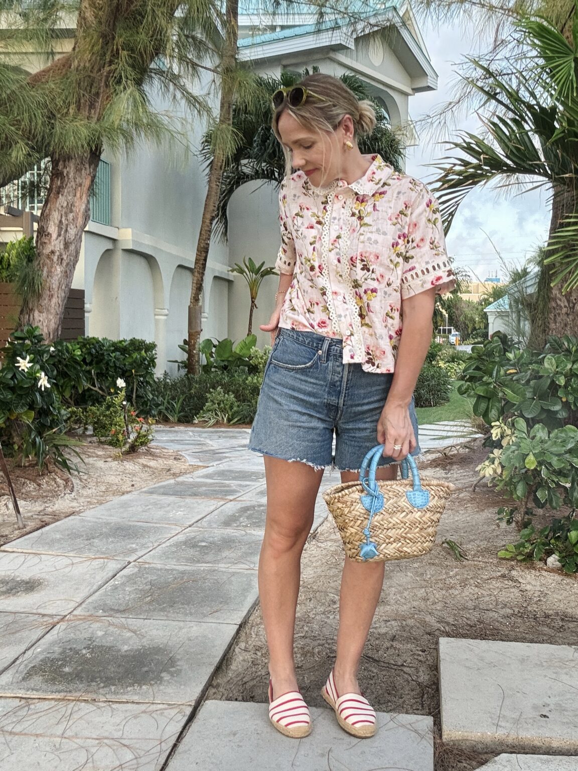 Ramona Ruffle Romper - Grand Cayman Gardens main image 1